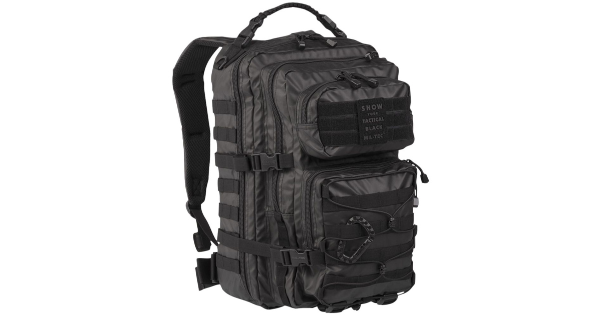 U.S. Backpack Assault, large, 36 L, Mil-Tec, Tactical Black | Armed