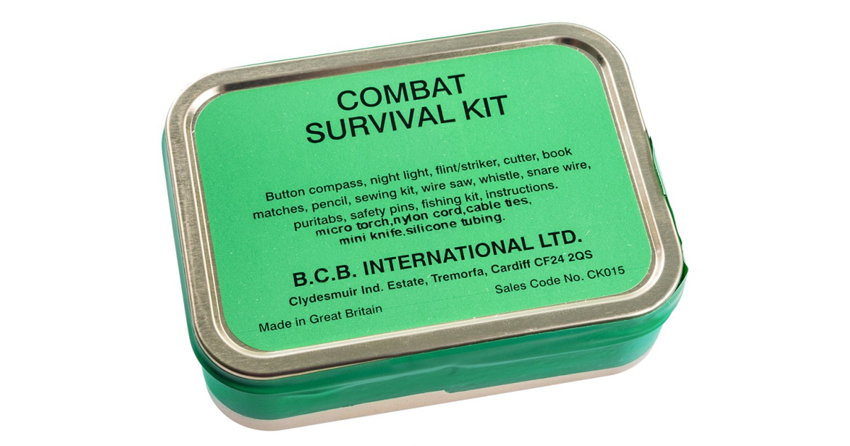 Kit de Supervivencia en Lata BCB Combat Survival Tin