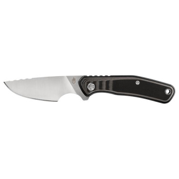 Downwind Caper Fixed Blade Knife, Black, Gerber