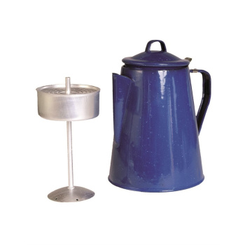 ENAMELLED COFFE POT WITH PERCOLATOR, Mil-Tec