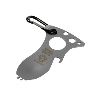 Survival spoon, 5ive Star Gear®, silver