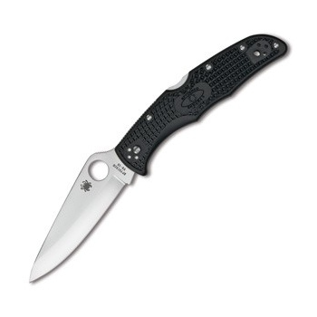 Knife Endura 4, drop point, black handle, FRN, Spyderco