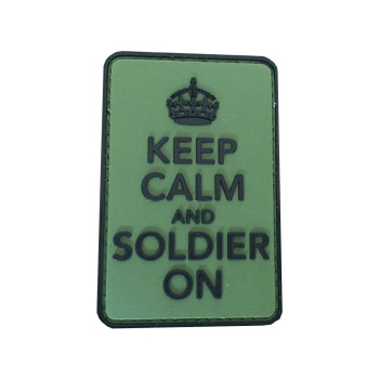 PVC nášivka Keep calm and Solider on