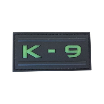 PVC patch "K-9", shining