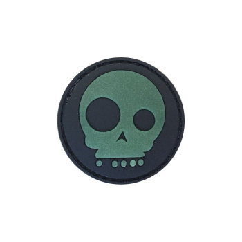 PVC patch "MediEvil Skull", shining