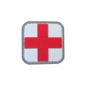 PVC patch "Medic", red-white
