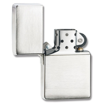 Benzínový zapalovač Zippo, matný chrom