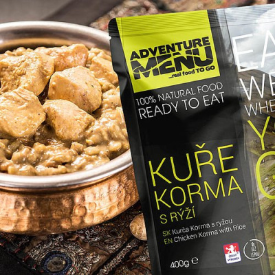 Kuře Korma s rýží, bez lepku, Adventure Menu