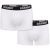 Men's boxers with logo, 2 pcs, Brandit, White, S