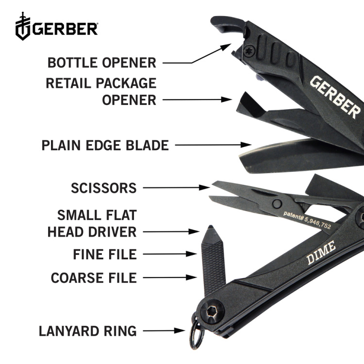 Gerber Dime - Butterfly Opening Multi-Tool