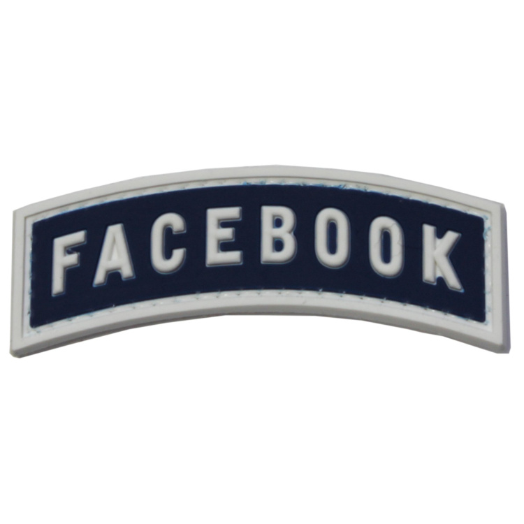 PVC patch &quot;Facebook&quot;