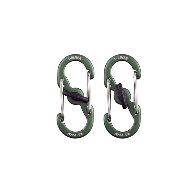 Double-gated carabiner with center locking, Nite Ize