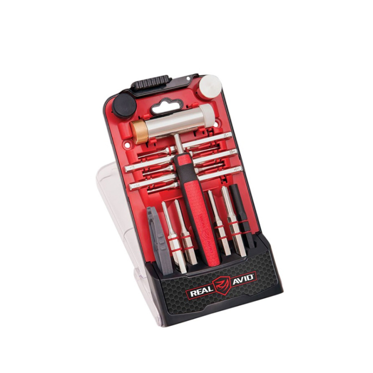 Sada mosazných průbojníků Accu-Punch Hammer &amp; Pin Punch set, Real Avid