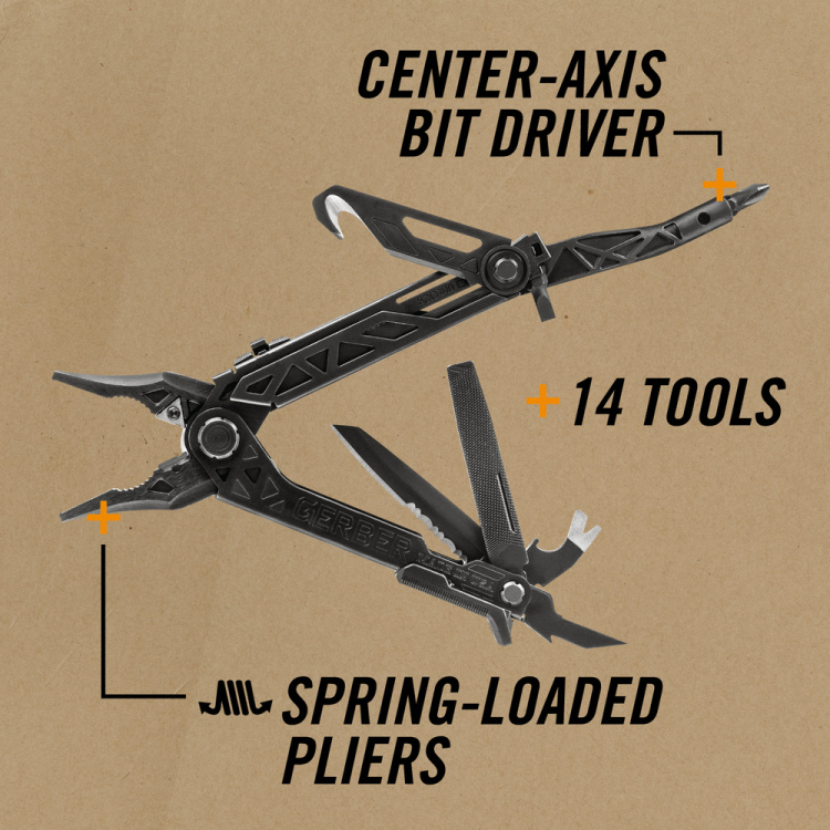 Multitool Center-Drive Rescue Black, Gerber