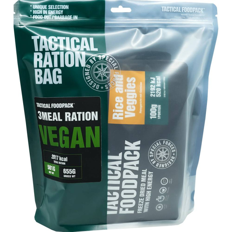 MRE 3 Meal ration, Tactical Foodpack