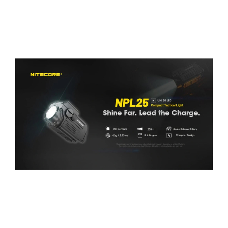 Weapon mounted light Nitecore NPL25