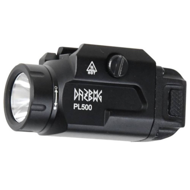 Flashlight PT03 Compact, 500 lm, Dažbog, Black