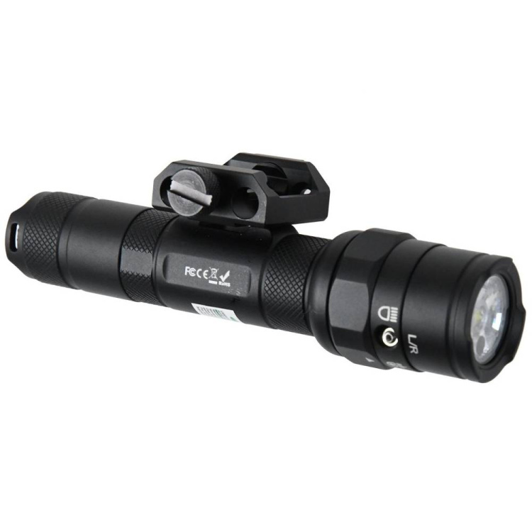 Flashlight RT01 with green laser, 650 lm, Dažbog, Black